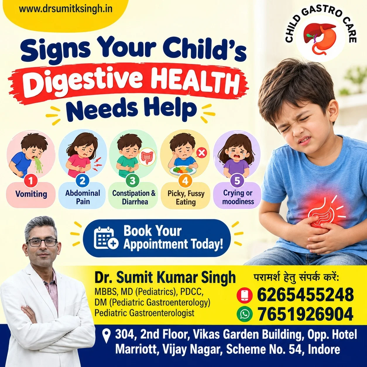Child Digestive Health in Indore: Signs Your Child May Need Help